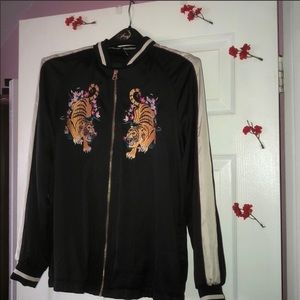 Bomber silk jacket